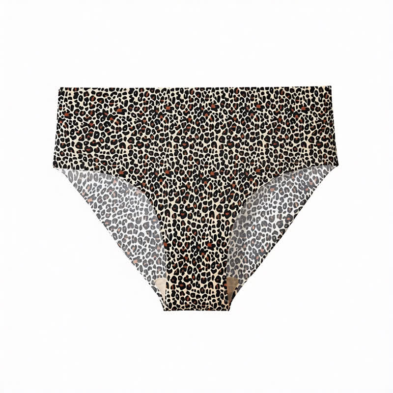 Zebra Leopard Print Seamless Invisible Panty(4 Packs) - image 7
