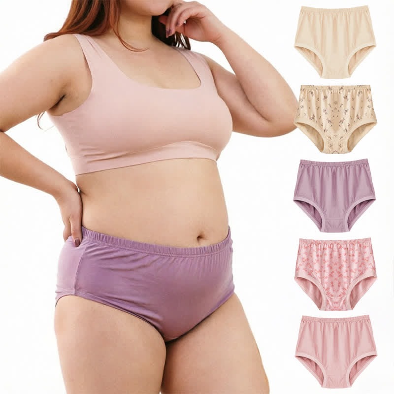 Soft Cotton Floral High Waist Panty(2 Packs) - image 0