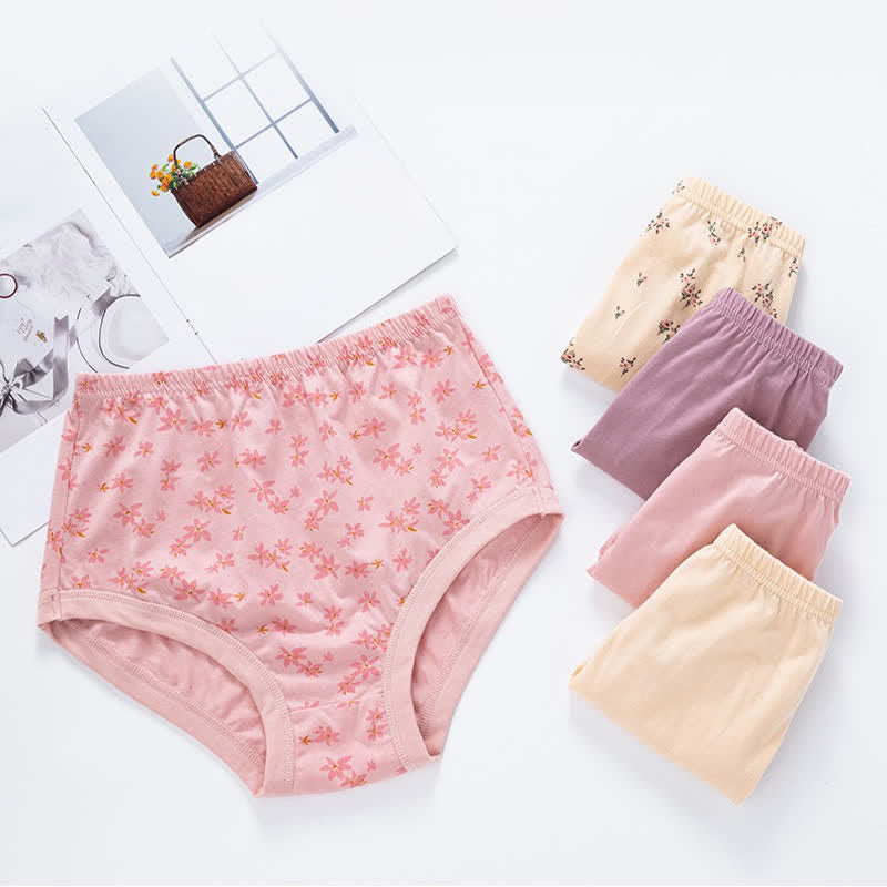 Soft Cotton Floral High Waist Panty(2 Packs) - image 1