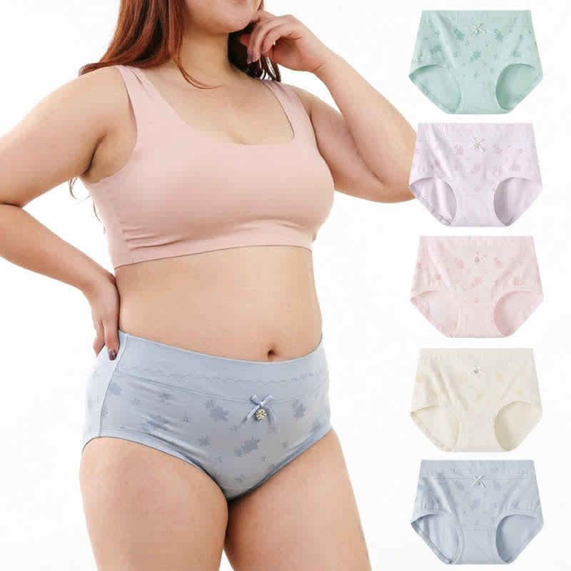 Floral Cotton High Rise Panty(2 Packs) - image 0