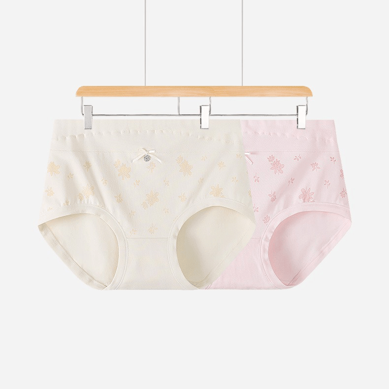 Floral Cotton High Rise Panty(2 Packs) - image 1