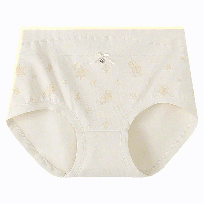 Floral Cotton High Rise Panty(2 Packs) - Apricot - XXXL - image 5