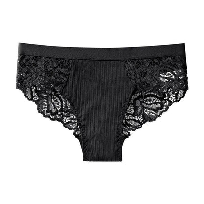 Soft Stretch Lace Hipster Panty(3 Packs) - Black - XXL - image 3