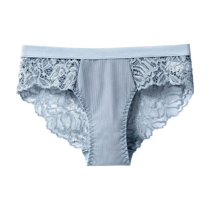 Soft Stretch Lace Hipster Panty(3 Packs) - Blue - XXL - image 6
