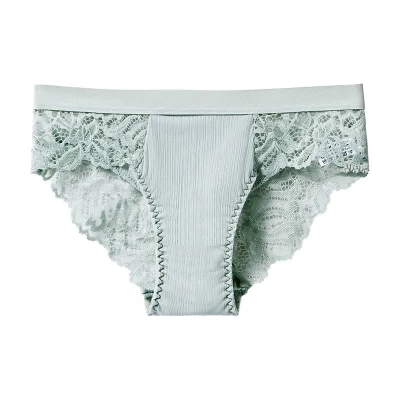 Soft Stretch Lace Hipster Panty(3 Packs) - Green - XXL - image 4