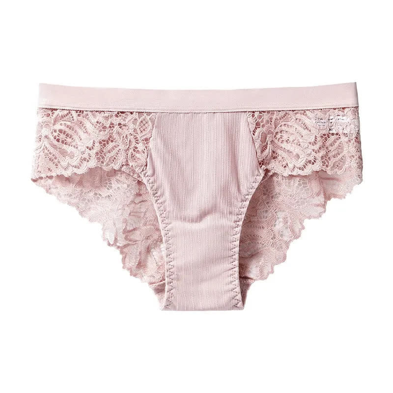 Soft Stretch Lace Hipster Panty(3 Packs) - Pink - XXL - image 7