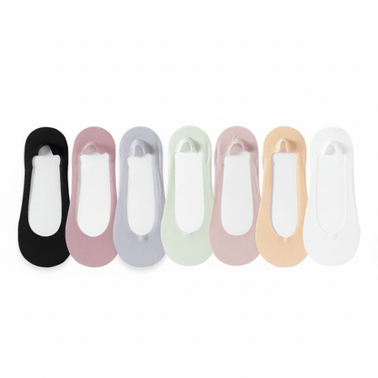 Ultra Thin No Show Socks(7 Pairs) - Multicolor - EU39-44(US6.5-9.5) - image 1