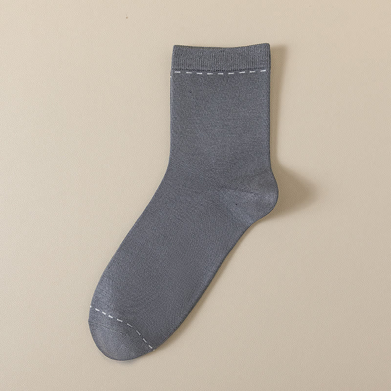 Breathable Quarter Socks(3 Pairs) - DarkGray - EU39-44(US5-10) - image 5