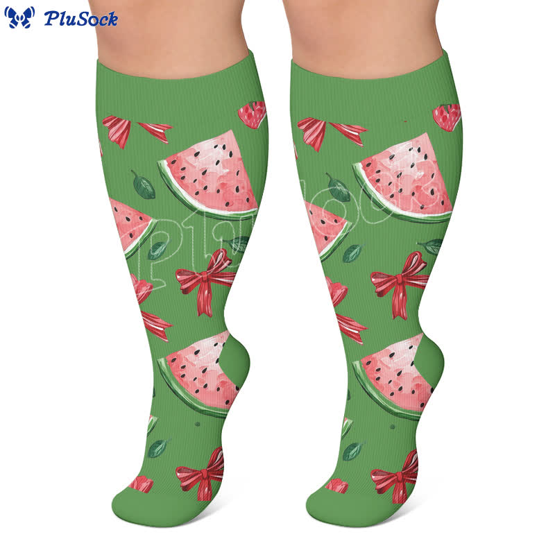 Plus Size Fruit Popsicle Compression Socks - image 3