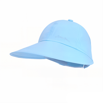 Outdoor Wide Brim Quick Dry Sun Hat - Blue - One Size - image 6