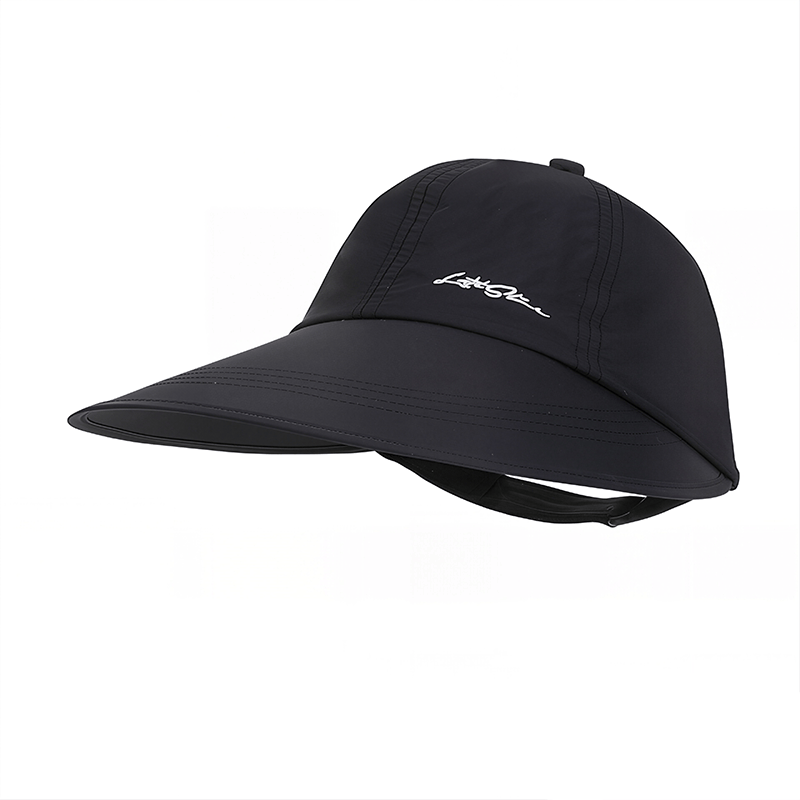 Outdoor Wide Brim Quick Dry Sun Hat - Black - One Size - image 4