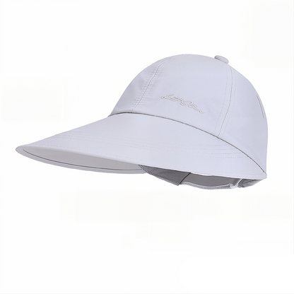 Outdoor Wide Brim Quick Dry Sun Hat - Grey - One Size - image 8