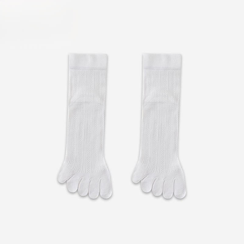 Bamboo Breathable Quarter Socks(3 Pairs) - White - EU39-44(US6-10) - image 1