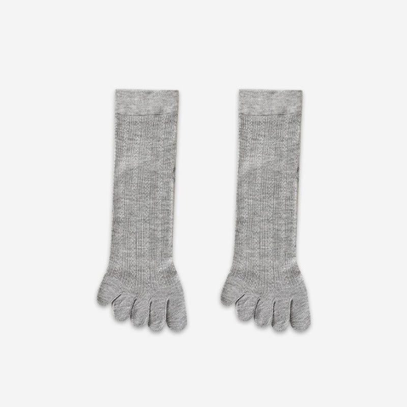 Bamboo Breathable Quarter Socks(3 Pairs) - Grey - EU39-44(US6-10) - image 4