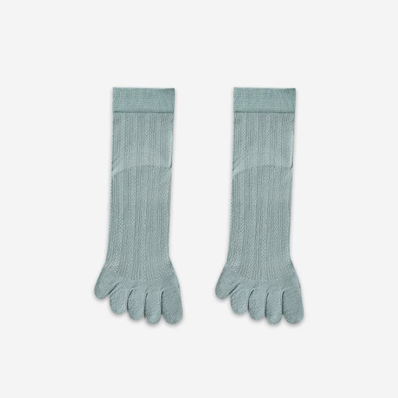 Bamboo Breathable Quarter Socks(3 Pairs) - Green - EU39-44(US6-10) - image 3