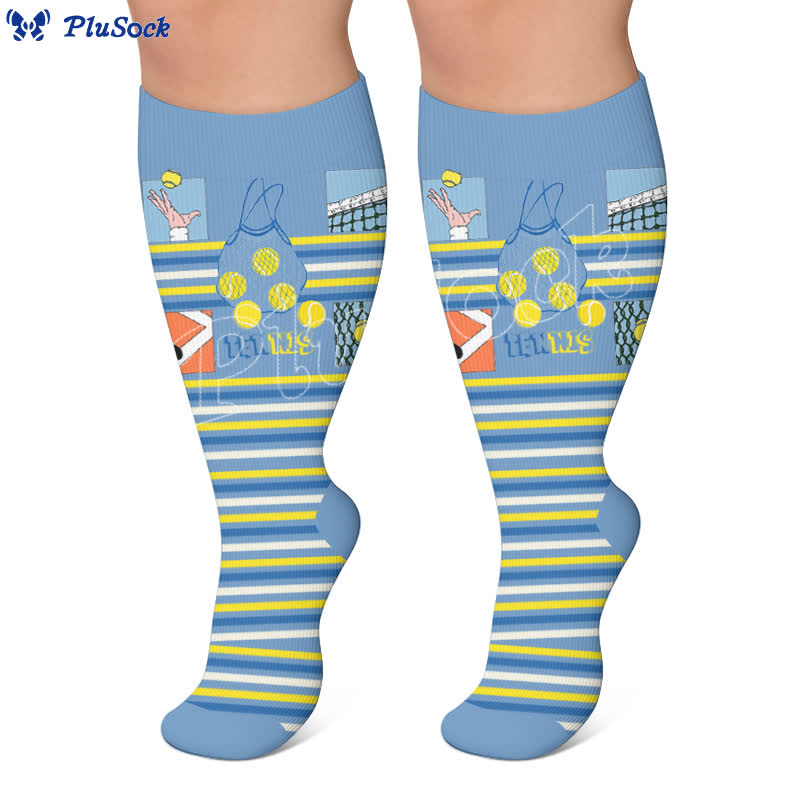 Plus Size Ball Sports Compression Socks - image 2