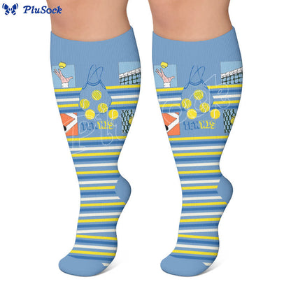 Plus Size Ball Sports Compression Socks - image 2