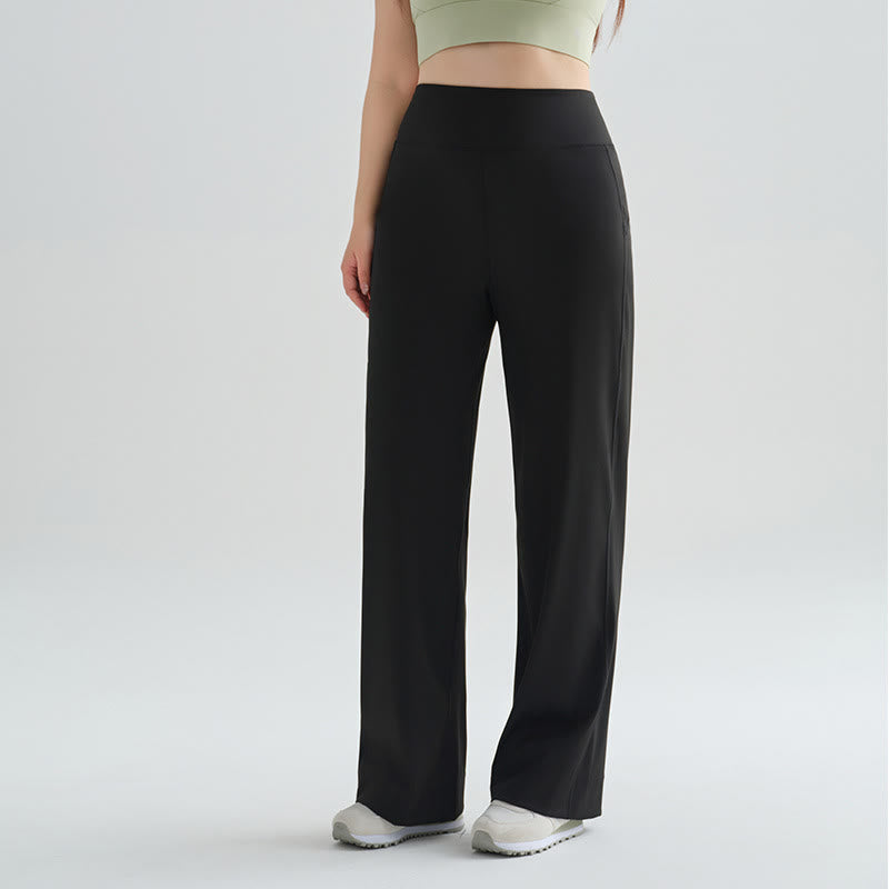 High Waist Flow Yoga Pants - Black - XXXXXXL - image 1