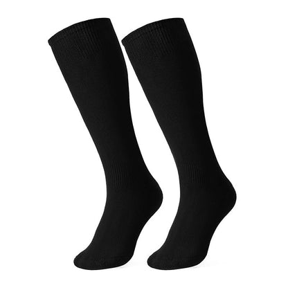 Quick Dry Tennis Knee High Socks(6 Pairs) - Black - EU38-45(US5-11) - image 4
