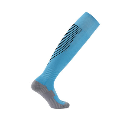 Sporty Look Knee High Socks(4 Pairs) - Sky Blue - EU38-45(US5-11) - image 6