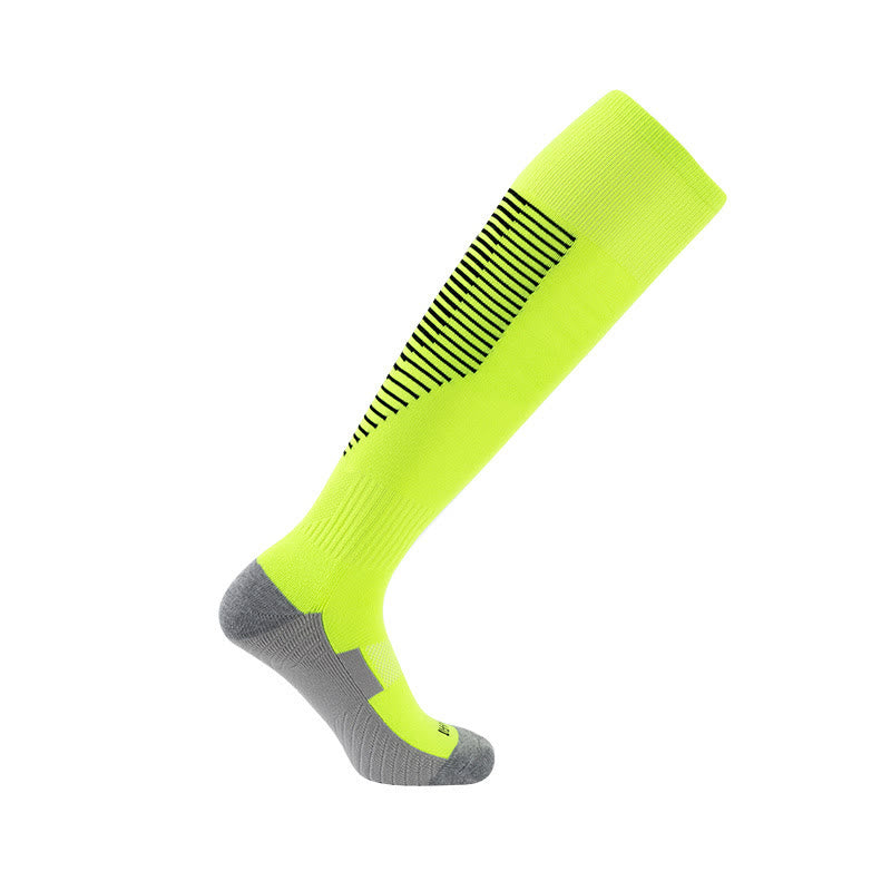 Sporty Look Knee High Socks(4 Pairs) - Light Green - EU38-45(US5-11) - image 4