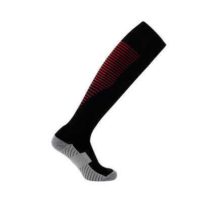 Sporty Look Knee High Socks(4 Pairs) - Black - EU38-45(US5-11) - image 1