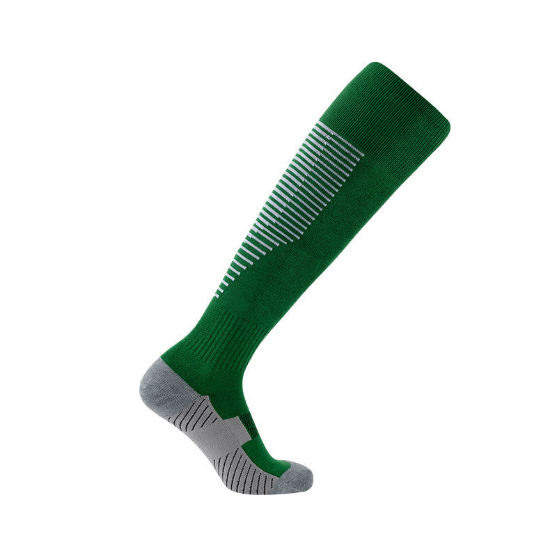 Sporty Look Knee High Socks(4 Pairs) - Green - EU38-45(US5-11) - image 10