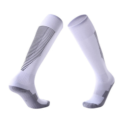 Sporty Look Knee High Socks(4 Pairs) - White - EU38-45(US5-11) - image 0