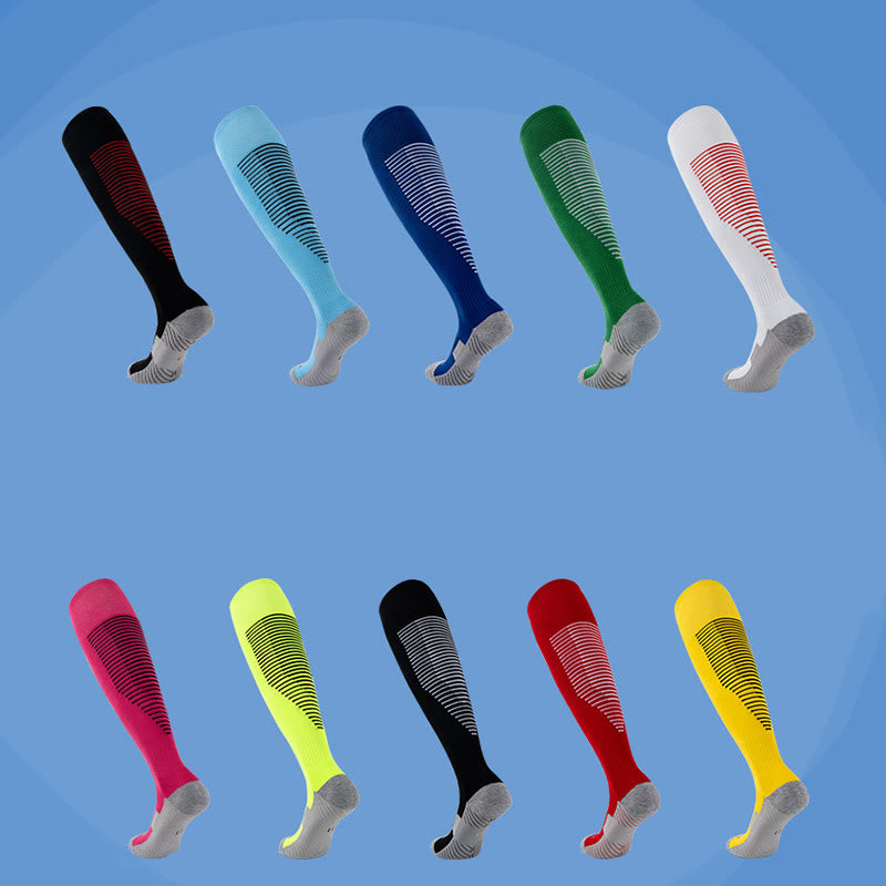 Sporty Look Knee High Socks(4 Pairs) - image 14