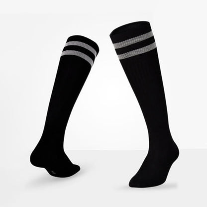 Breathable Soccer Knee High Socks(5 Pairs) - Black - EU39-44(US6-10 - image 15
