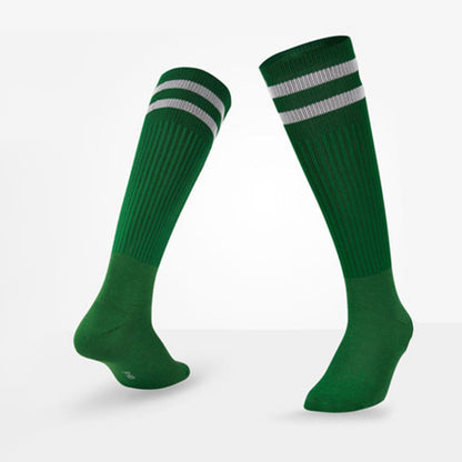 Breathable Soccer Knee High Socks(5 Pairs) - Green - EU39-44(US6-10 - image 18