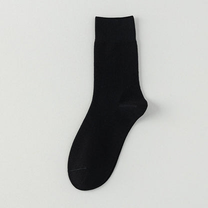 Soft Wide Quater Socks(5 Pairs) - Black - EU39-43(US6-9) - image 5