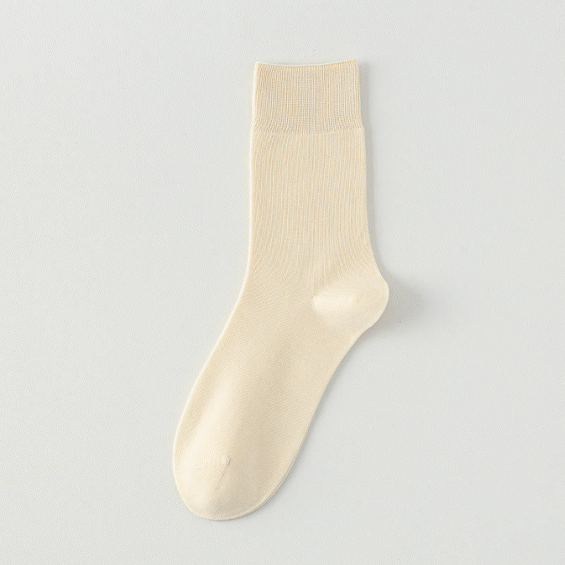 Soft Wide Quater Socks(5 Pairs) - Nude - EU39-43(US6-9) - image 6