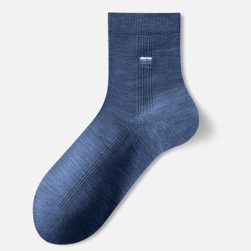 Silk Breathable Quater Socks(3 Pairs) - Royal Blue - EU39‑43(US6‑9) - image 10