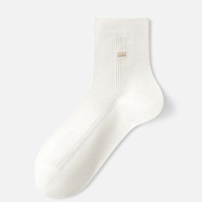 Silk Breathable Quater Socks(3 Pairs) - Apricot - EU39‑43(US6‑9) - image 2
