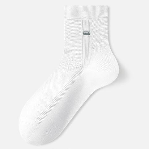 Silk Breathable Quater Socks(3 Pairs) - White - EU39‑43(US6‑9) - image 3
