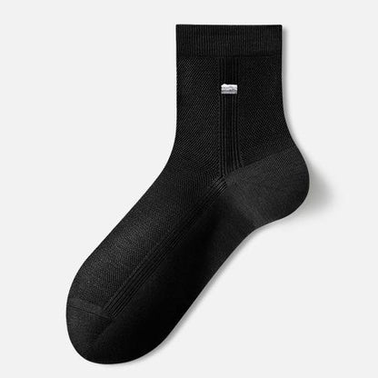 Silk Breathable Quater Socks(3 Pairs) - Blue - EU39‑43(US6‑9) - image 4