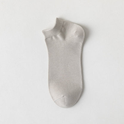 Soft Cotton Ankle Socks(5 Pairs) - Grey - EU39-44(US6-10) - image 5