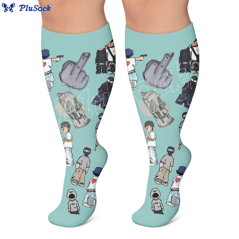 Plus Street Style Compression Socks - image 4