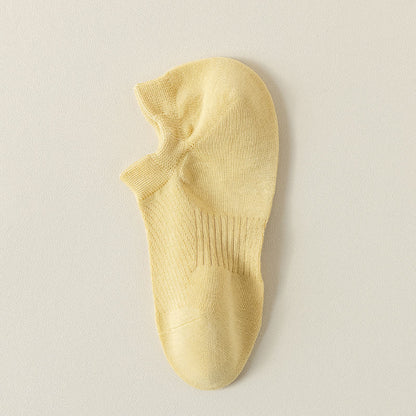 Cotton Ankle Socks(3 Pairs) - Yellow - EU39-44(US6-10) - image 7