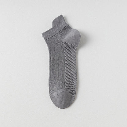 Breathable Cotton Ankle Socks(5 Pairs) - Dark Grey - EU39-44(US6-10) - image 7