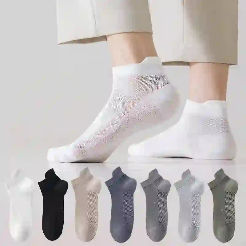 Breathable Cotton Ankle Socks(5 Pairs) - image 0