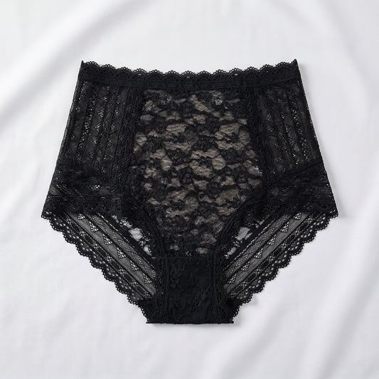 Full Lace Panty(2 Packs) - Black - 5XL - image 0