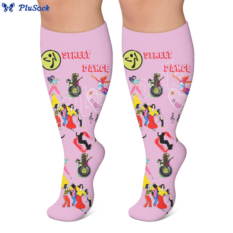 Plus Size Street Dance Compression Socks - image 3