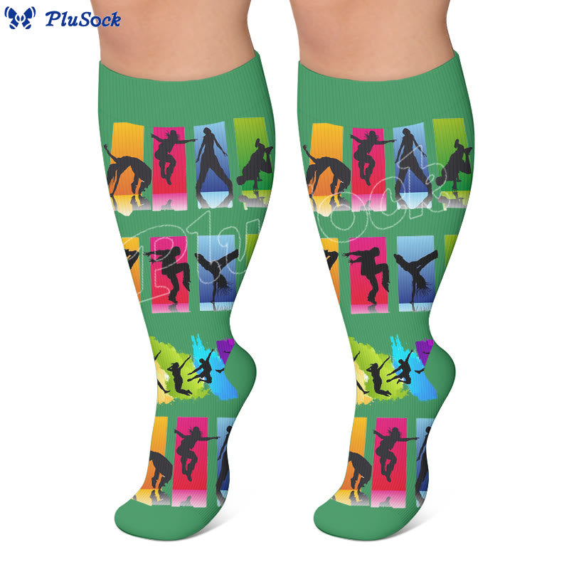 Plus Size Street Dance Compression Socks - image 2