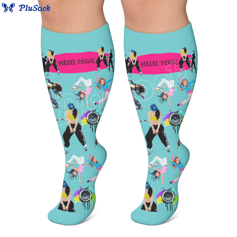 Plus Size Street Dance Compression Socks - image 4