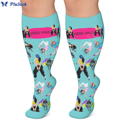 Plus Size Street Dance Compression Socks - image 4