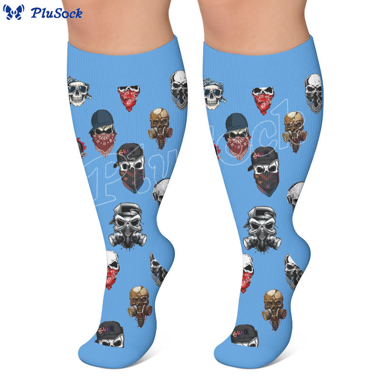 Plus Trendy Skull Compression Socks - image 2