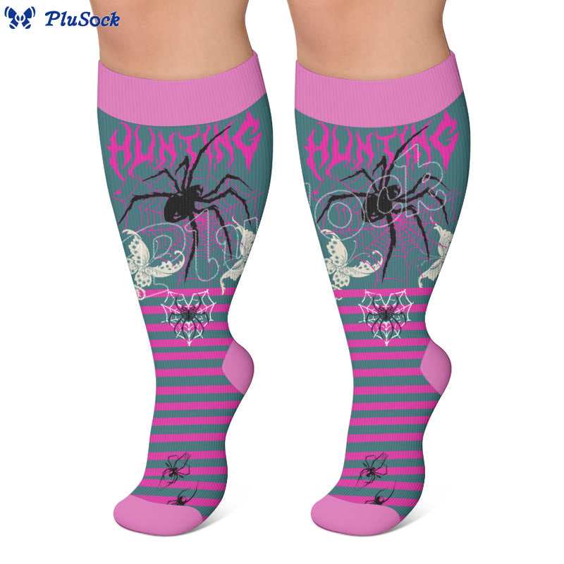 Plus Size Butterfly Spider Compression Socks - image 3