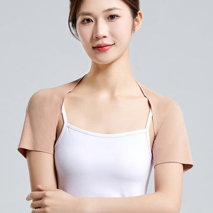 Lightweight Modal Short-Sleeve Top Shoulder Brace(2 Pieces) - Nude - XXL - image 2